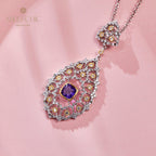 Lace Filigree Chandelier Necklace 6022