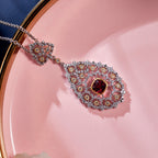 Lace Filigree Chandelier Necklace 6022