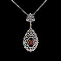 Lace Filigree Chandelier Necklace 6022