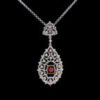 Lace Filigree Chandelier Necklace 6022