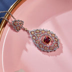 Lace Filigree Chandelier Necklace 6022