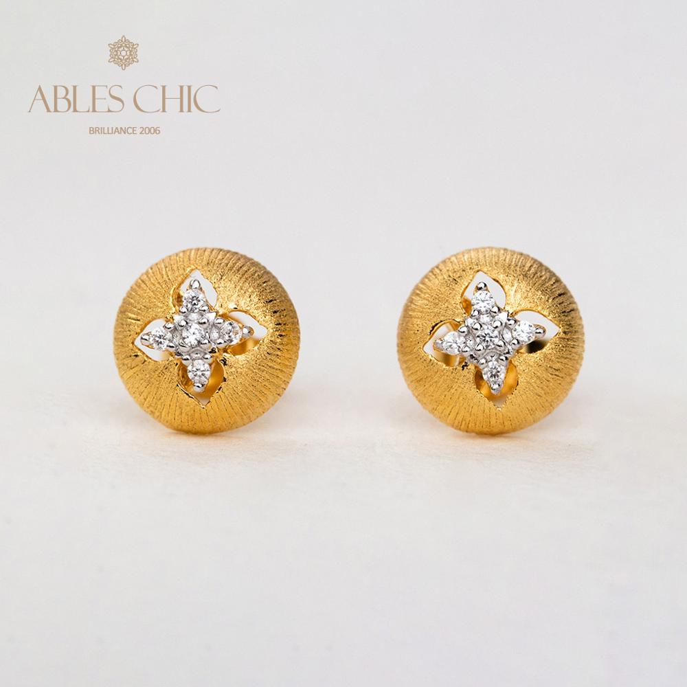 Clover Dome Silky Earrings 5087