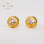 Clover Dome Silky Earrings 5087