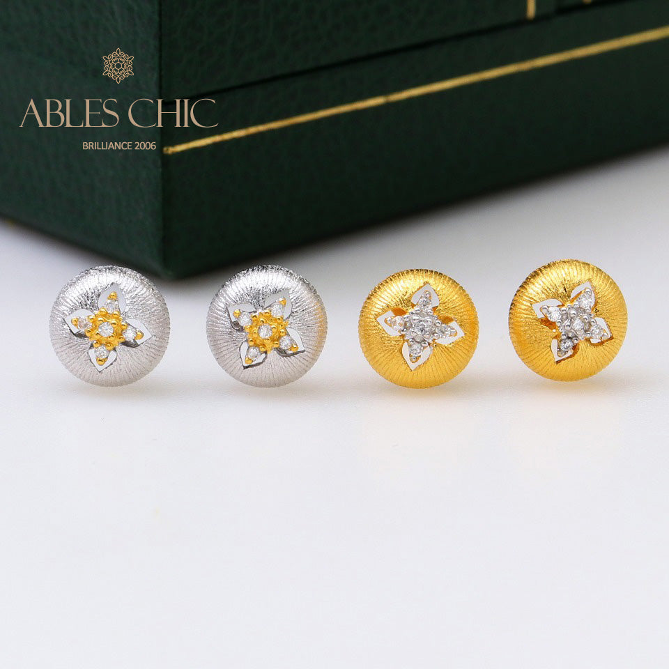 Clover Dome Silky Earrings 5087