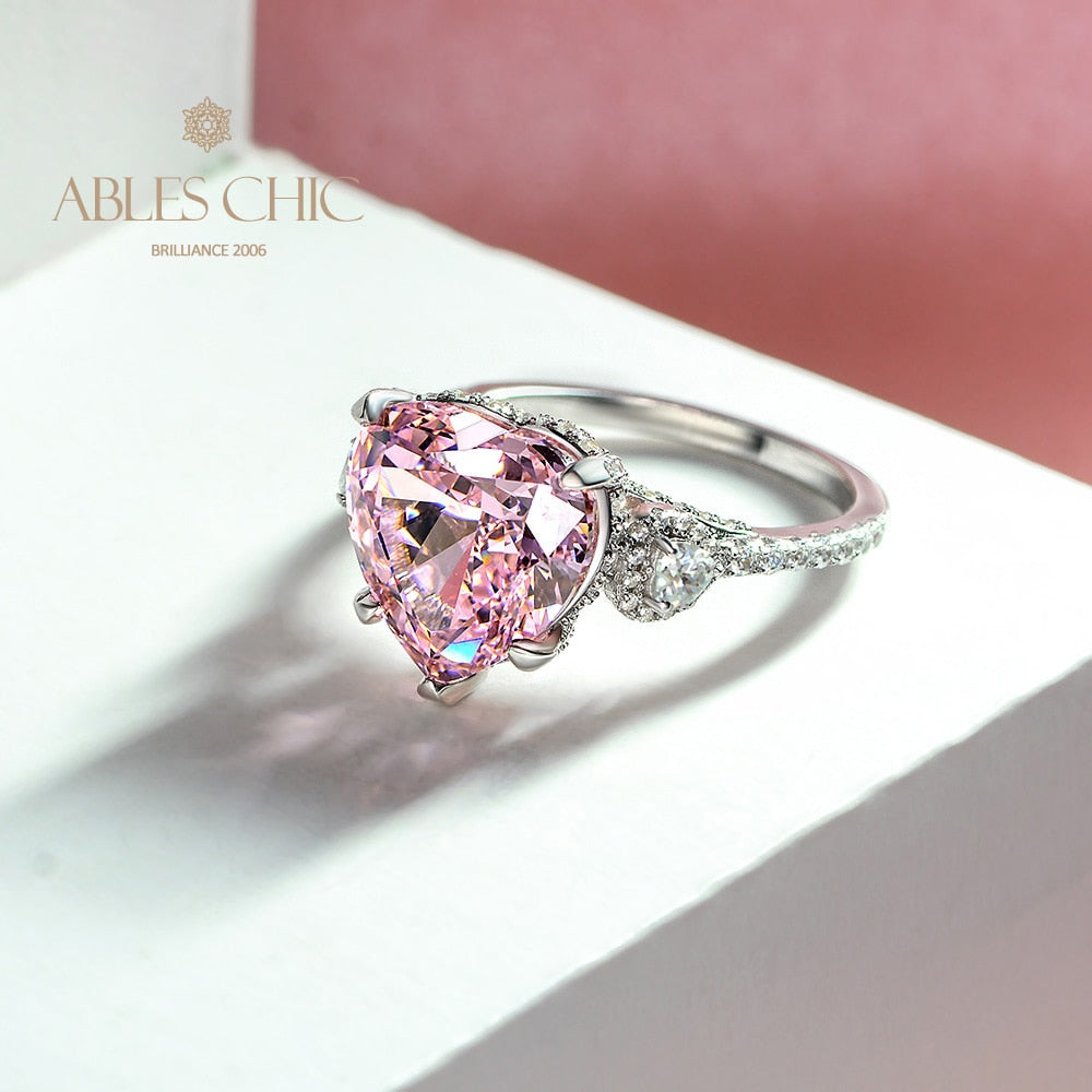 Pink Sapphire Wedding Ring R0926