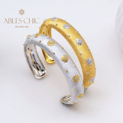 Fabric Texture Stars Bangle 5126