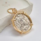 Hercules Coin Medallion Pendant Only
