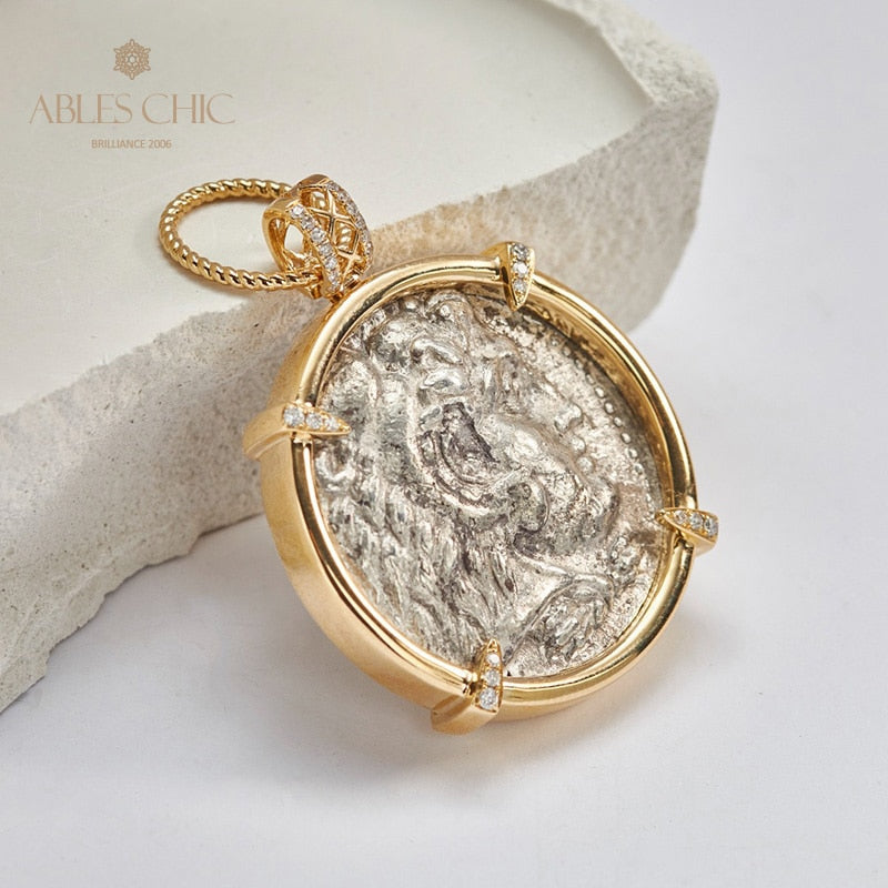 Hercules Coin Medallion Pendant Only