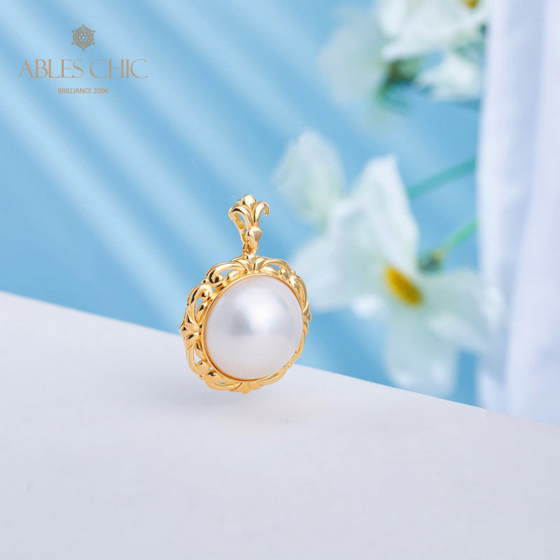 Mabe Pearl Filigree Pendant 5905