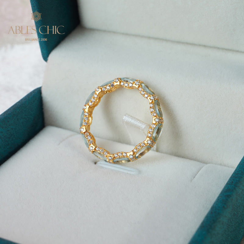 Aquamarine Stack Ring 6042