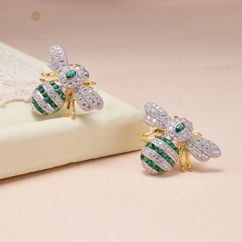 Vivid Beetles Bee Earrings 5777