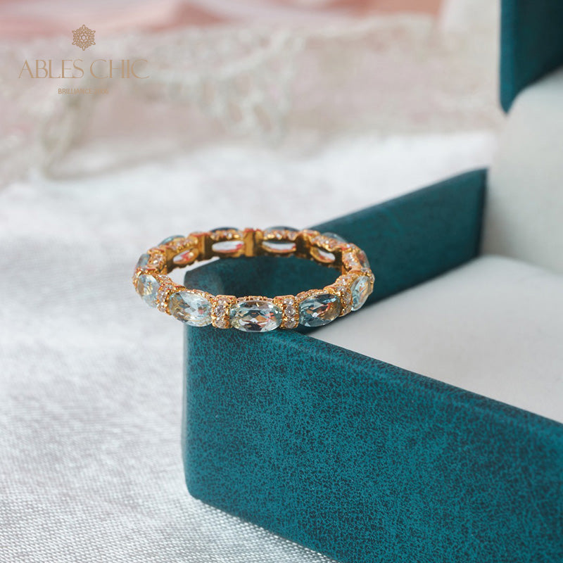 Aquamarine Stack Ring 6042