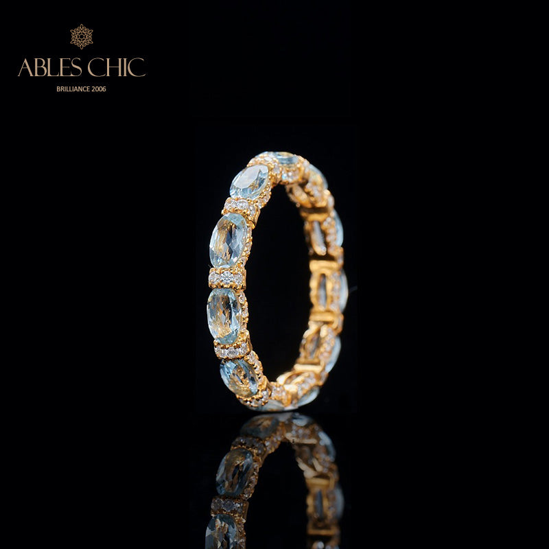 Aquamarine Stack Ring 6042