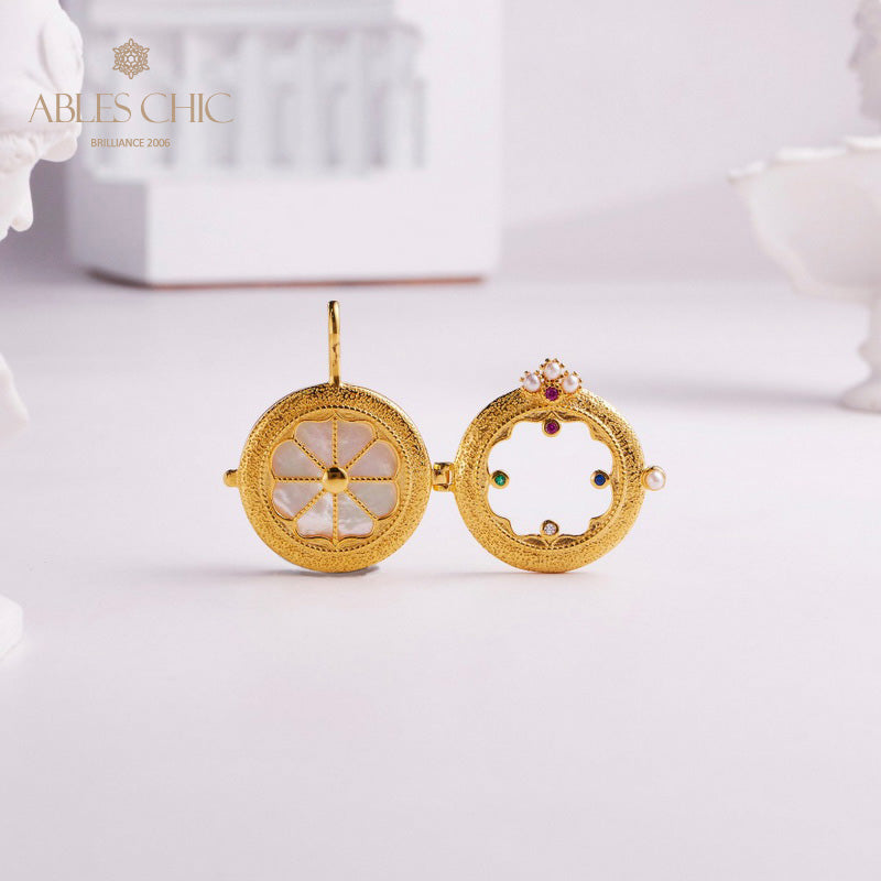 Pocket Watch Locket Necklace 5788