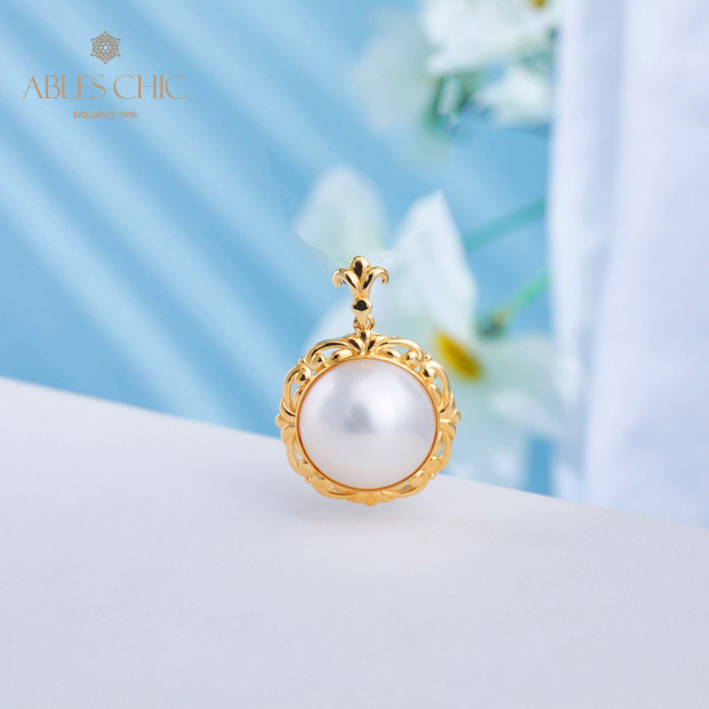 Mabe Pearl Filigree Pendant 5905