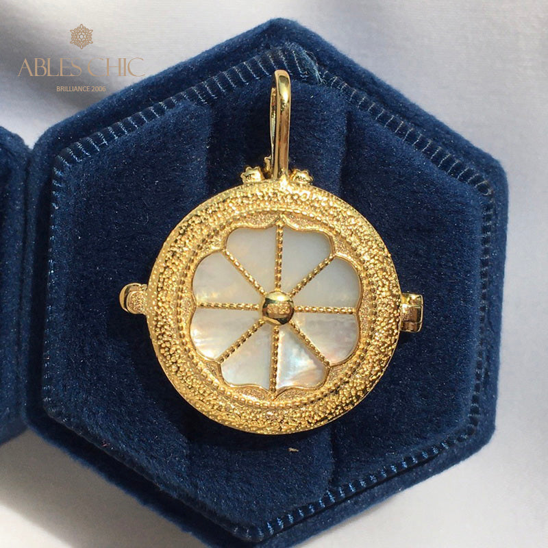 Pocket Watch Locket Necklace 5788