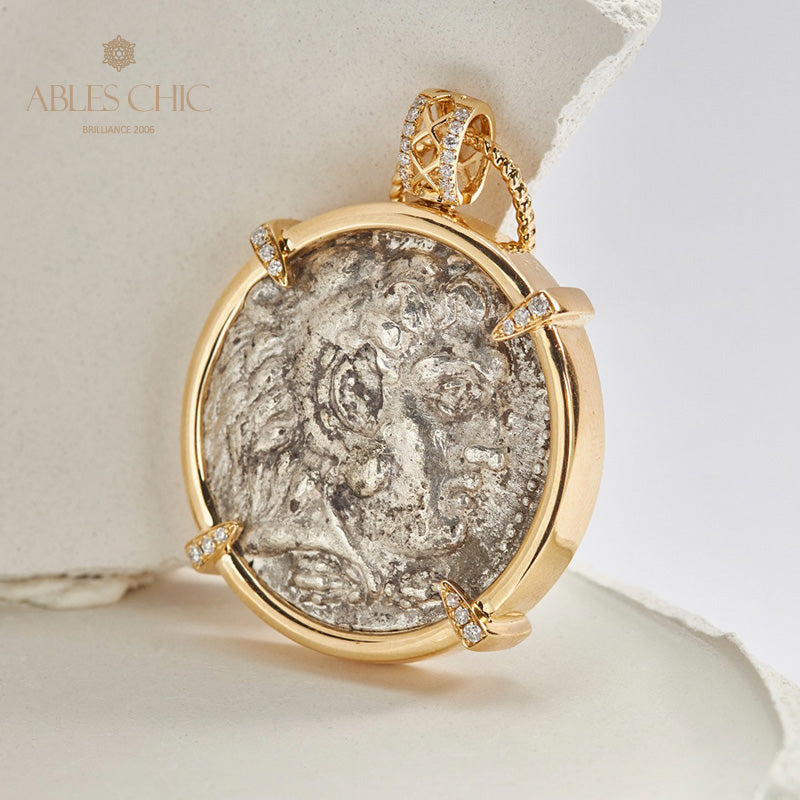 Hercules Coin Medallion Pendant Only