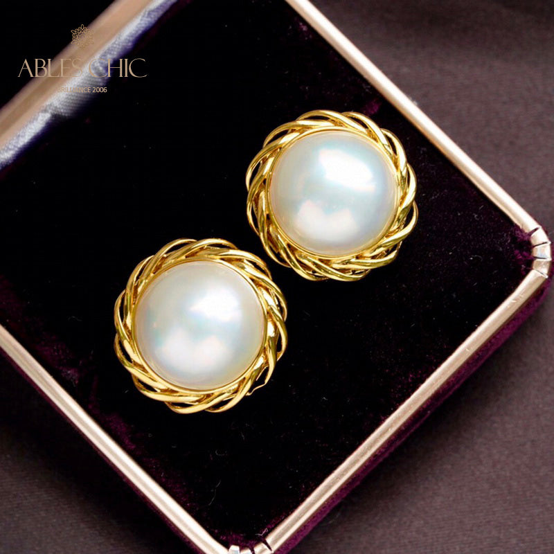 Mabe Pearl Garland Earrings 5906