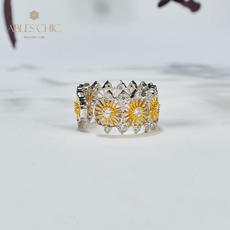 Airy Garland Floral Open Ring 6047