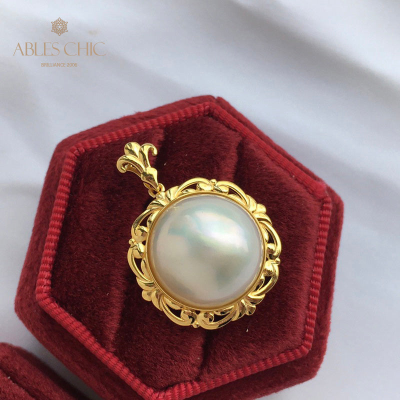 Mabe Pearl Filigree Pendant 5905