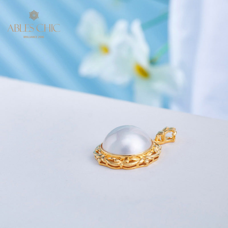 Mabe Pearl Filigree Pendant 5905