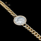 Greek Athena Flip Medallion Bracelet