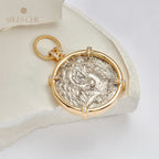 Hercules Coin Medallion Pendant Only