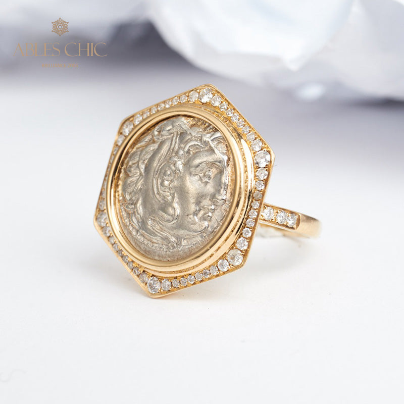 Byzantine Heracles Medallion Ring