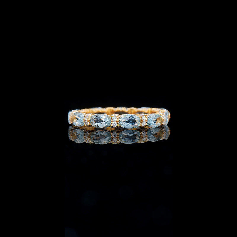 Aquamarine Stack Ring 6042