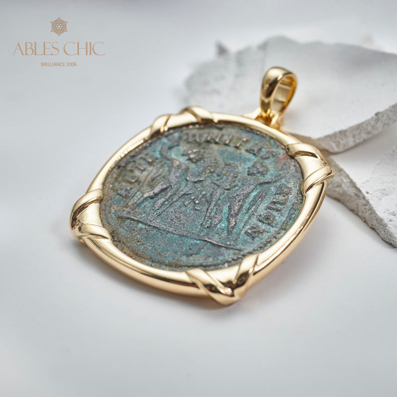 Roman Lira Coin Pendant Only