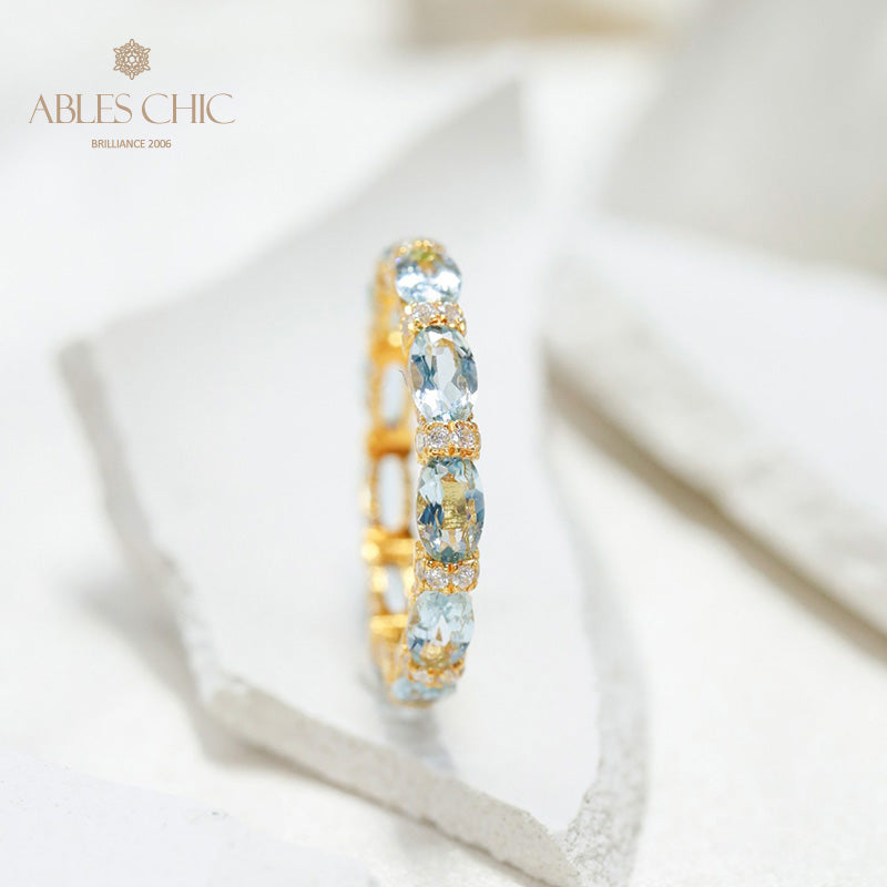 Aquamarine Stack Ring 6042