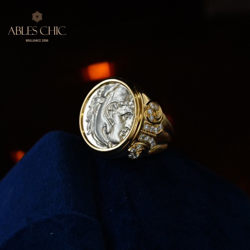Heracles Roman Coin Ring