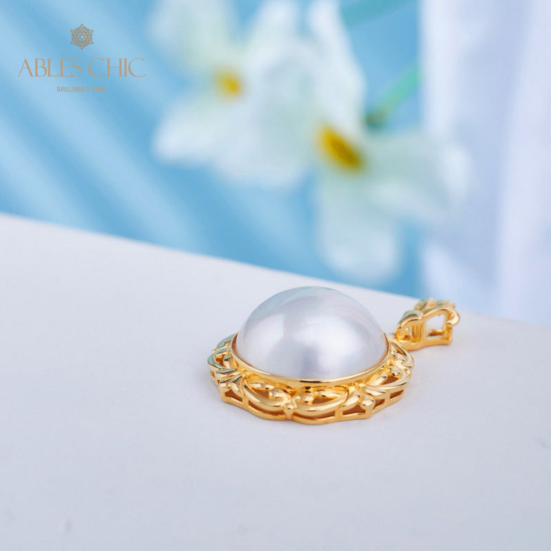 Mabe Pearl Filigree Pendant 5905