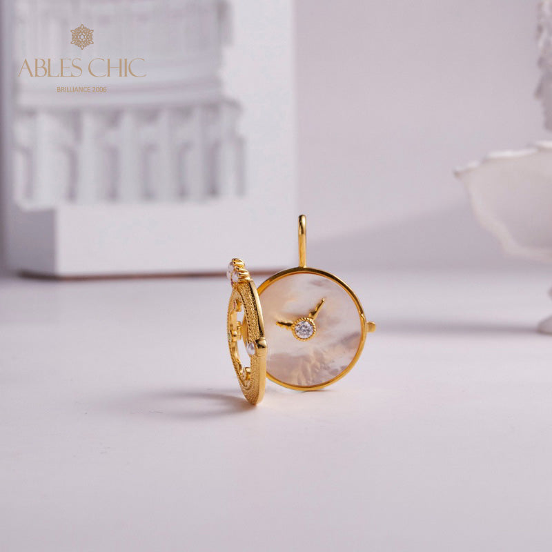 Pocket Watch Locket Necklace 5788