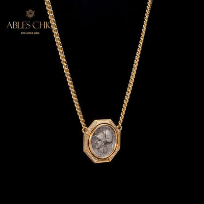 Byzantine Athena Medallion Necklace