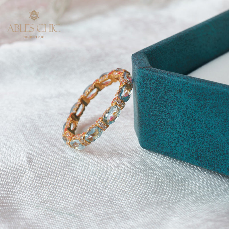 Aquamarine Stack Ring 6042