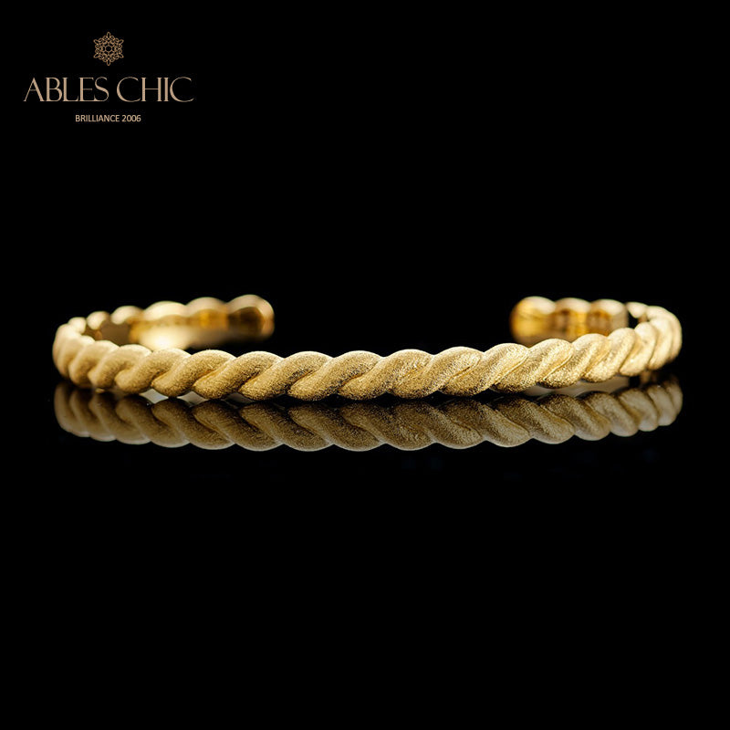 Rope Pattern Matte Bracelet 5921