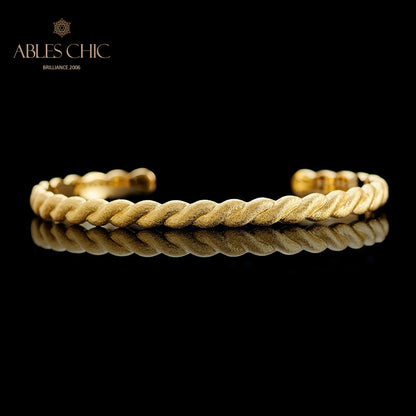 Rope Pattern Matte Bracelet 5921