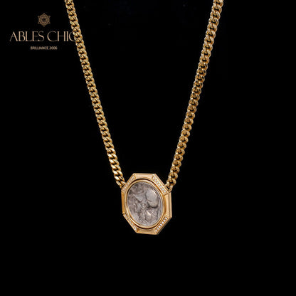 Byzantine Athena Medallion Necklace