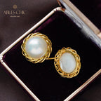 Mabe Pearl Garland Earrings 5906