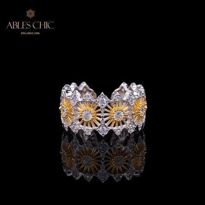 Airy Garland Floral Open Ring 6047