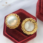 Mabe Pearl Garland Earrings 5906