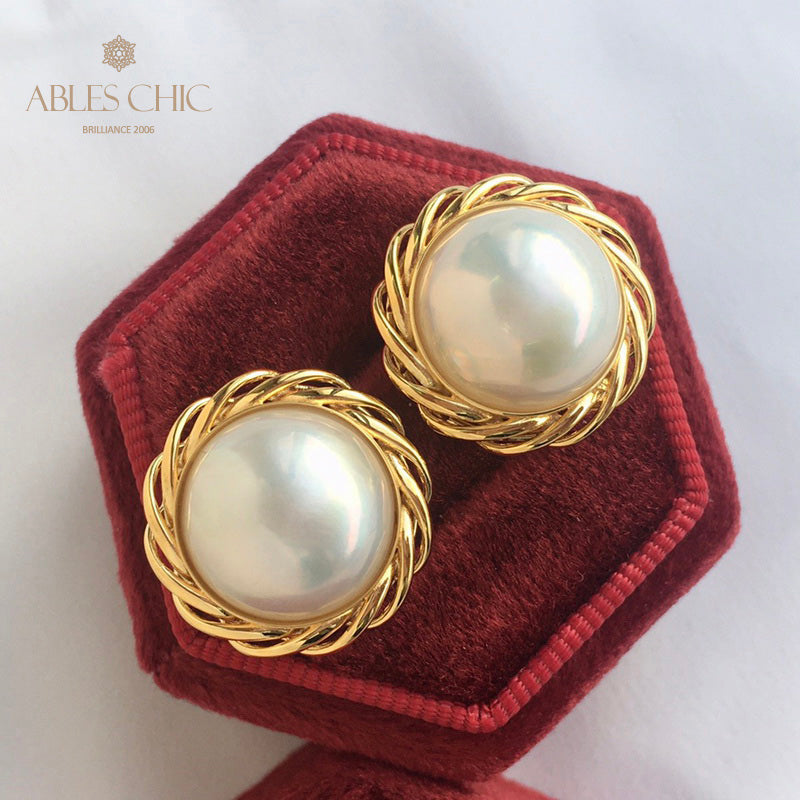 Mabe Pearl Garland Earrings 5906