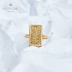 Ancient Characters Coin Pendant Ring