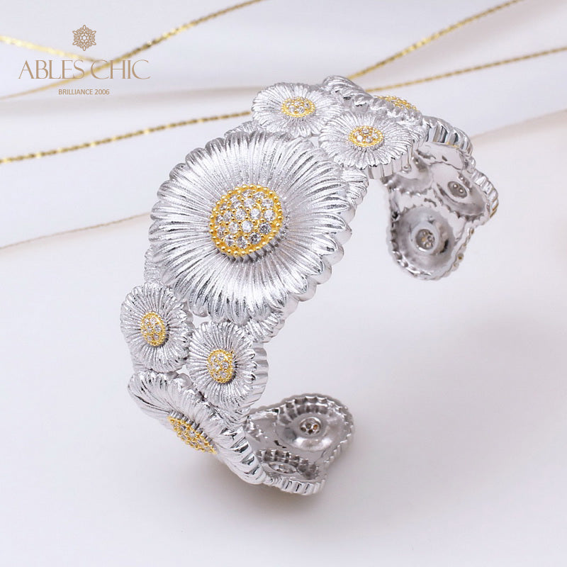 Daisy Blossoms Open Bracelet 5254