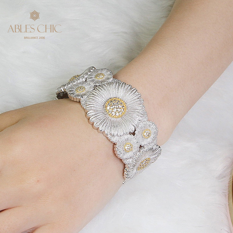 Daisy Blossoms Open Bracelet 5254