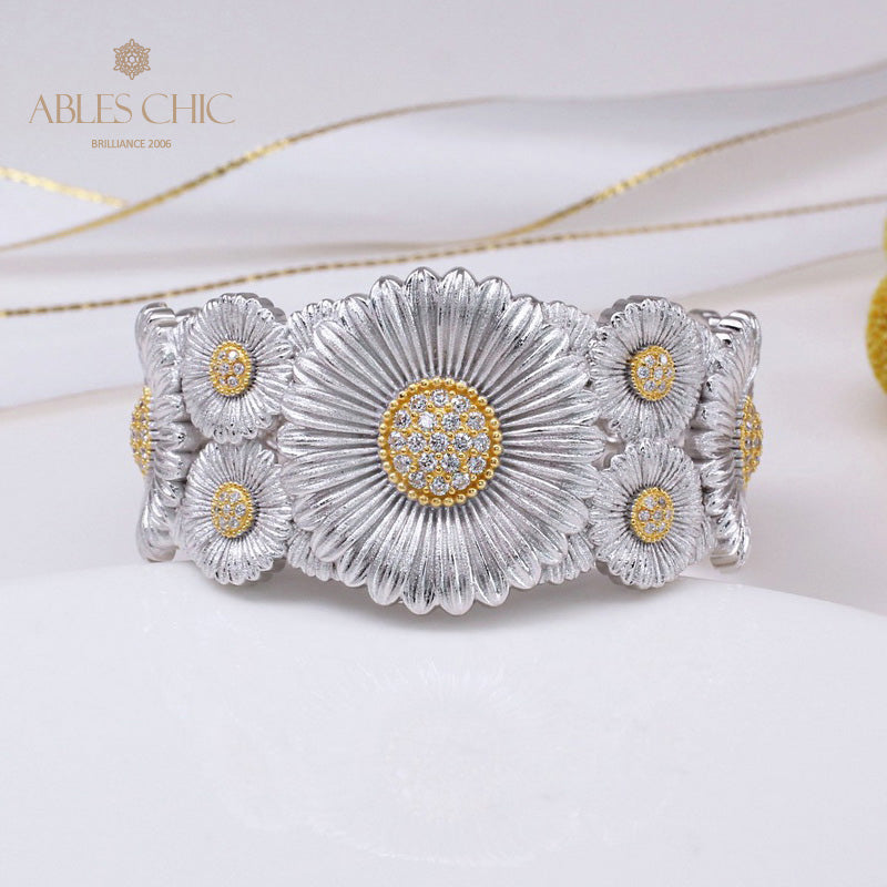 Daisy Blossoms Open Bracelet 5254