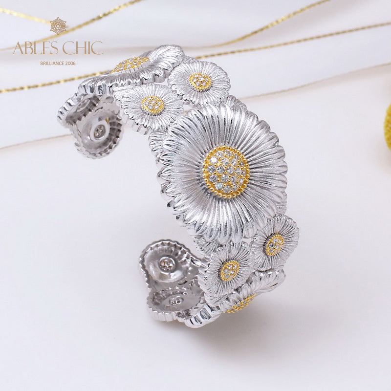 Daisy Blossoms Open Bracelet 5254