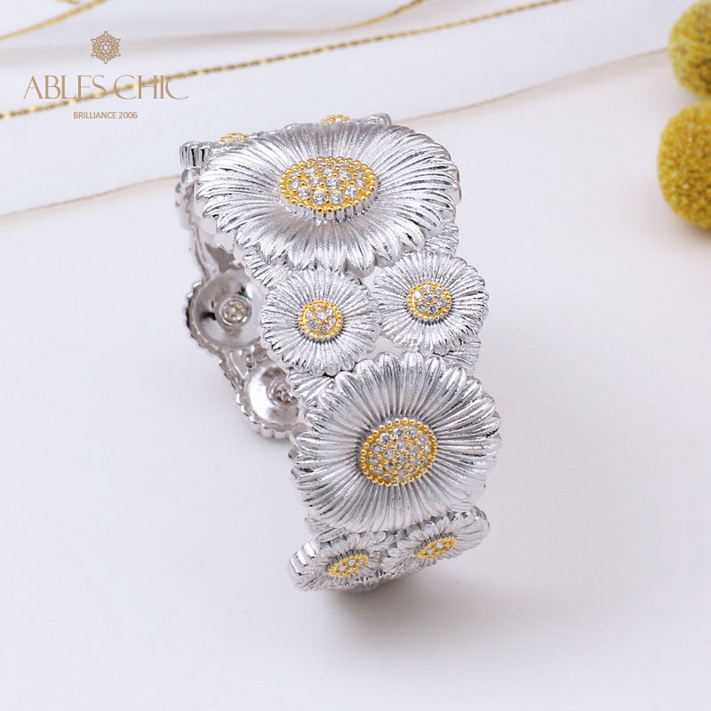 Daisy Blossoms Open Bracelet 5254