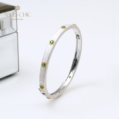 Sunflowers Hinged Bracelet 5464